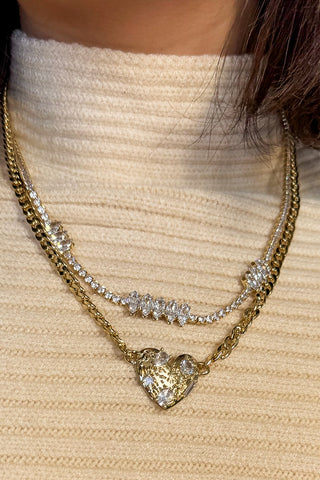 Shimmering Love Layered Necklace