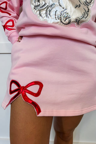 Pink Skort With Red Bow by Brianna Cannon