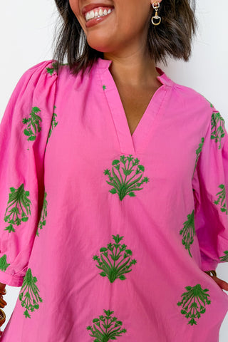 Bloom With Elegance Dress in Pink
