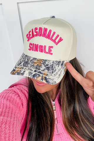 Seasonally Single Camo Hat
