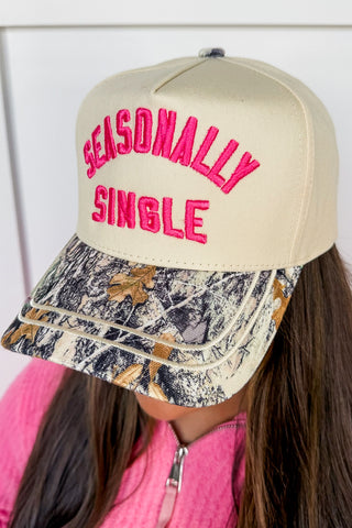 Seasonally Single Camo Hat