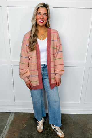 Happy Stripes Cardigan