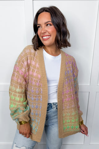 Pastel Daydream Checkered Cardigan