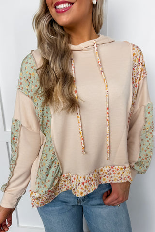 Comfy & Chic Floral Hoodie Pullover