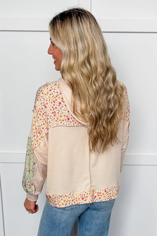 Comfy & Chic Floral Hoodie Pullover