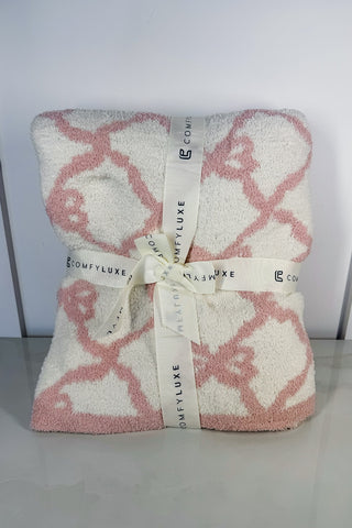 Ribbon Dreams Reversible Throw Blanket