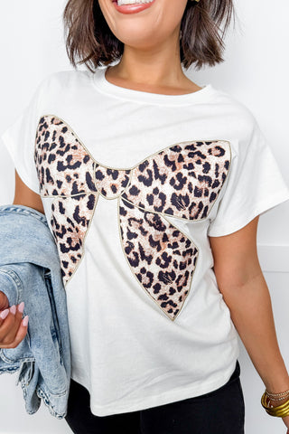 Hot Pink Deal - Leopard Luxe Bow Top