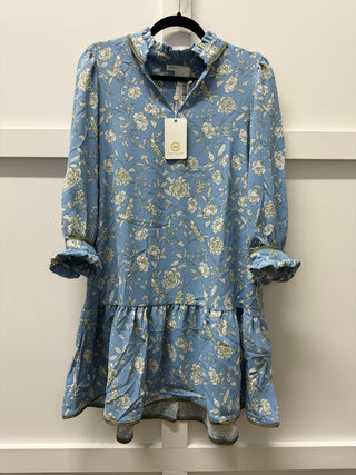 The Audrey Dress in Song Bird Blue by Mary Square