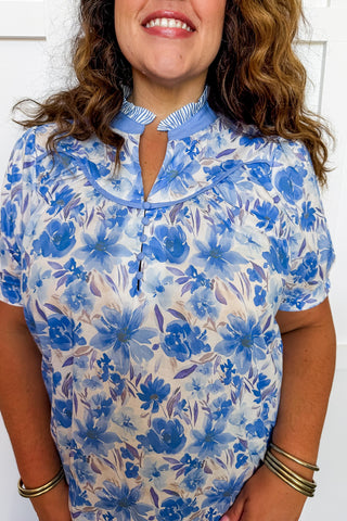 Blue Skies Bloom Top