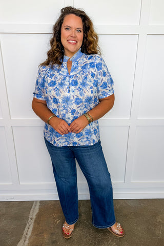 Blue Skies Bloom Top