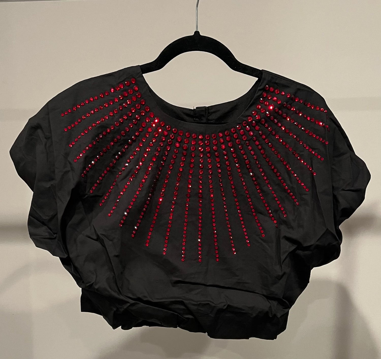 Small Queen of Sparkles Red Burst Top