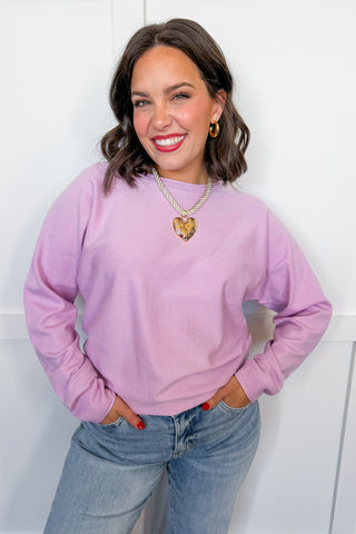 Everyday Crewneck in Lilac
