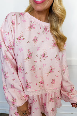 Blush Blossom Lounge Set