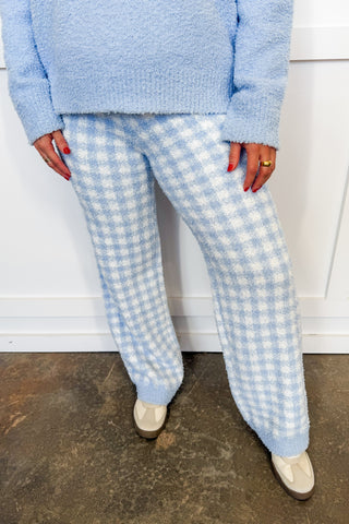 Sugarplum Bow Lounge Set in Blue