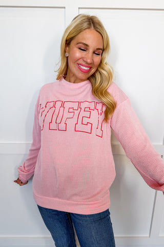 Wifey Varsity Pullover