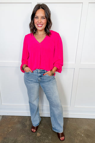 Boss Girl Top in Pink