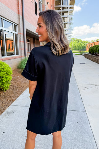 The Casual Luxe Dress in Black