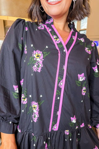 The Juliette Knee Length Dress In Black