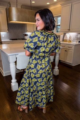 The Juliette Maxi in Black & Yellow