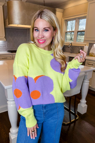 The Lemon Bloom Statement Sweater