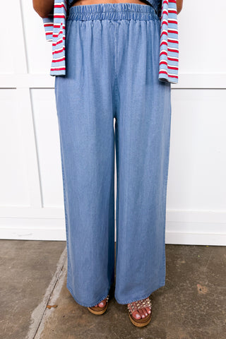 The Bailey Chambray Pant Set
