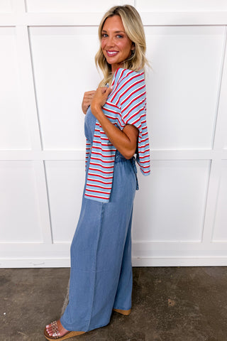 The Bailey Chambray Pant Set