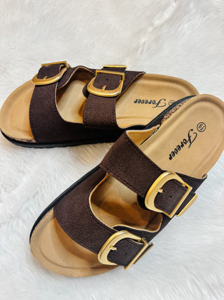 Weekend Wander Sandal in Brown