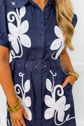The Harbor House Dress in Navy
