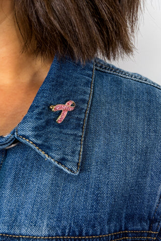 Pink Ribbon Brooch