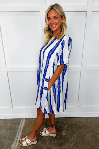 Blue Wave Day Dress