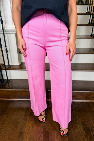 The J&J Staple Pants in Pink
