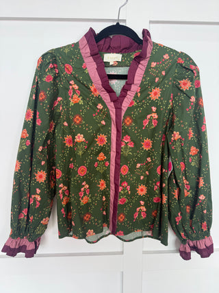 Olive Floral Long Sleeve