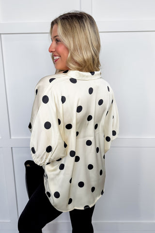 Styled in Dots Cream Blouse