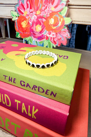 Love Pop Stretch Bracelet in White