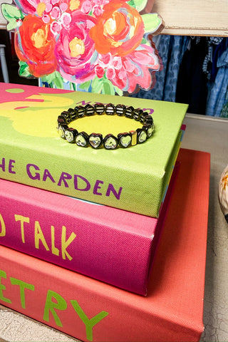 Love Pop Stretch Bracelet in Black