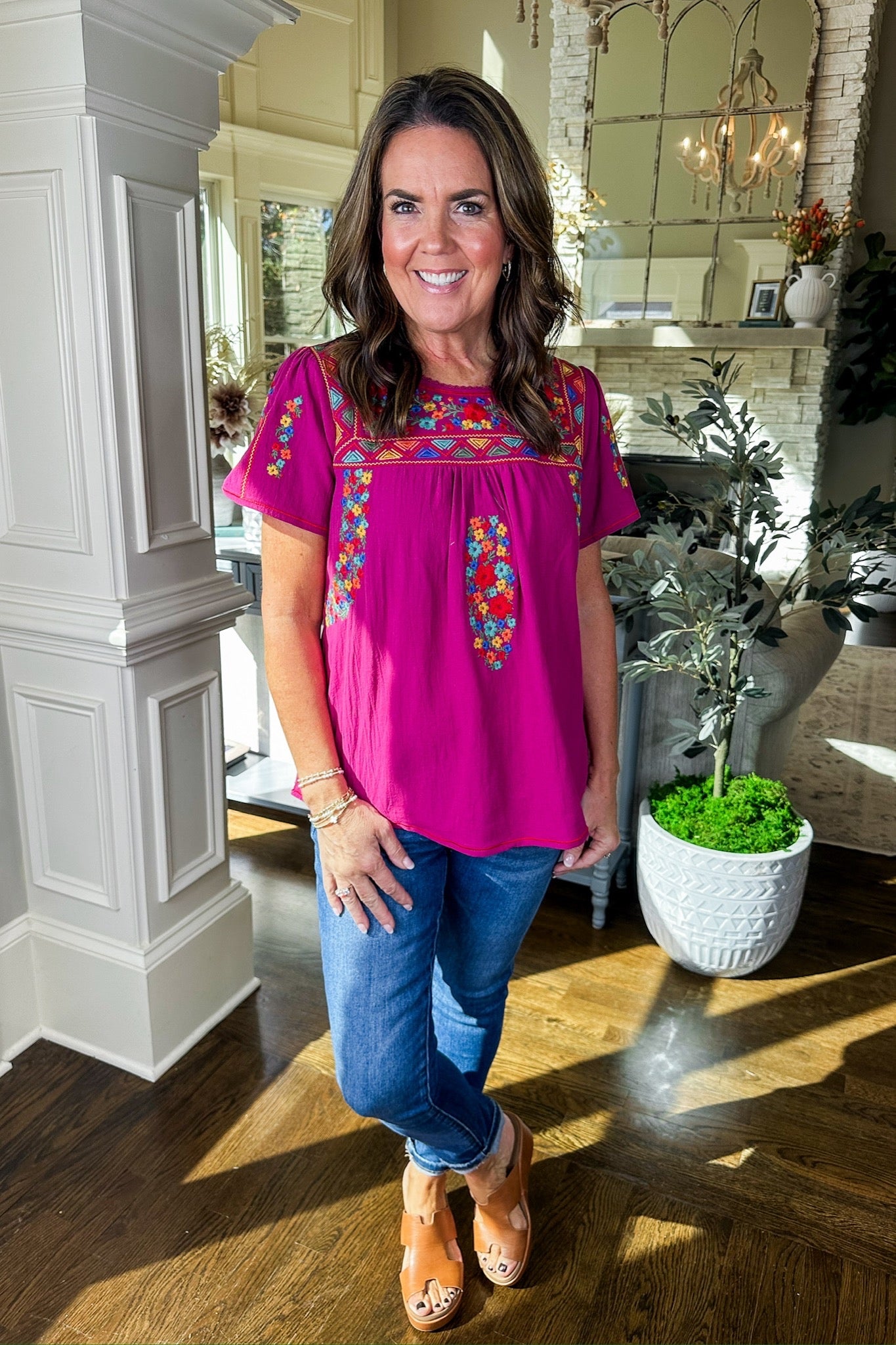 Black Friday Deal - The Grace Top in Magenta