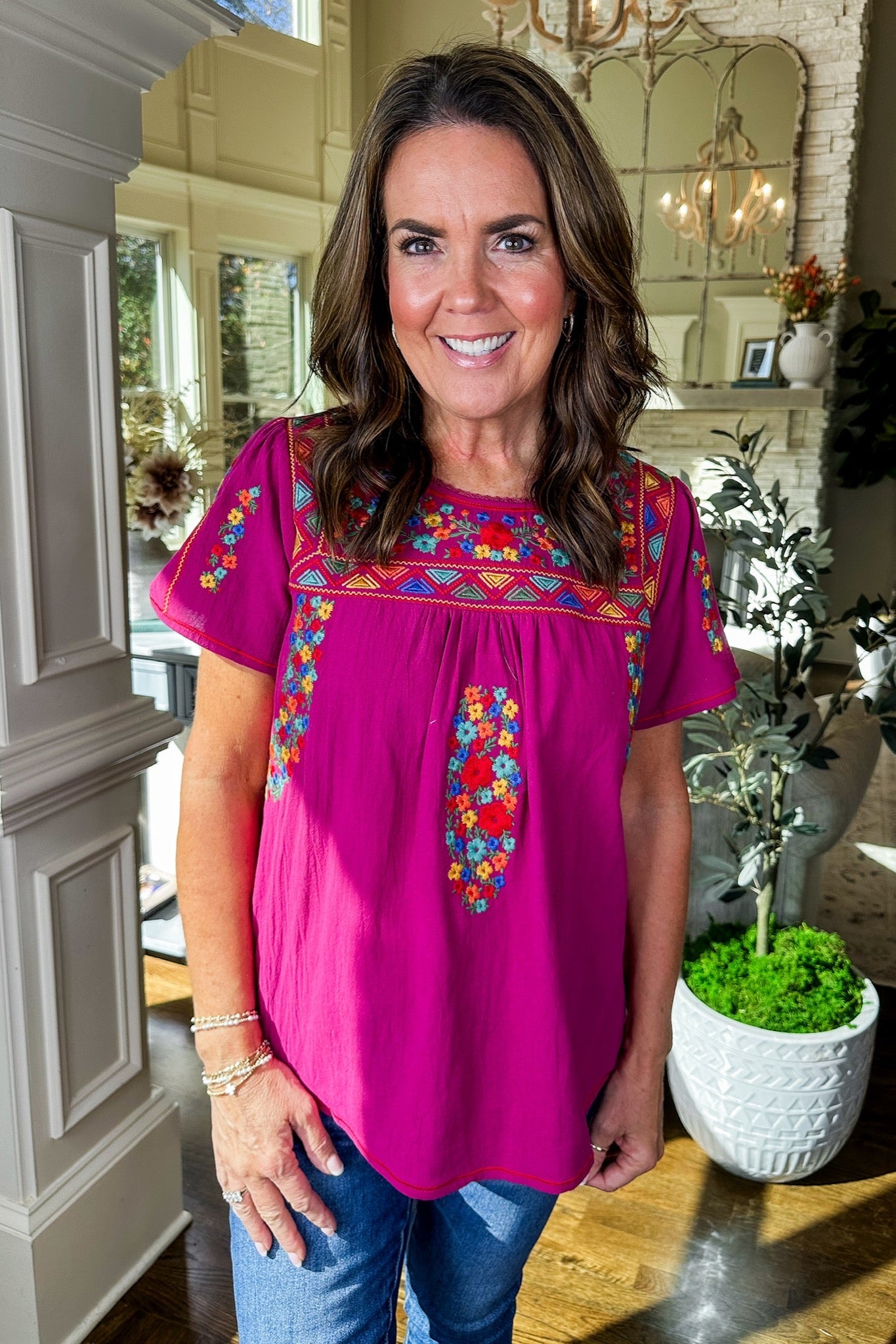 Black Friday Deal - The Grace Top in Magenta