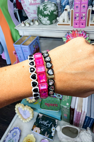 Love Pop Stretch Bracelet in White