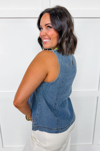 Denim Darling Swing Top