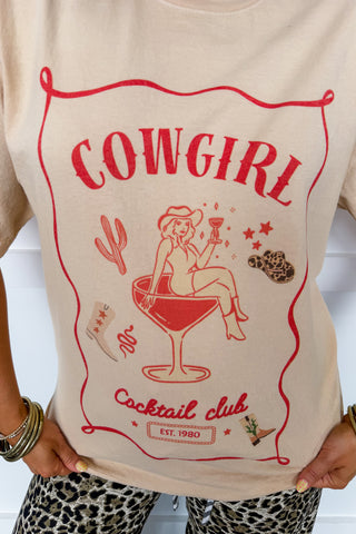 Cowgirl Cocktail Club Oversized Graphic Tee