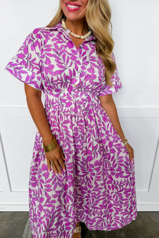rosemary printed midi dress The Rosemary Floral Midi Dress in Blue