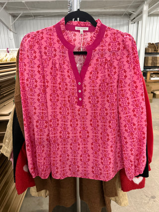 Pink Floral Long Sleeve