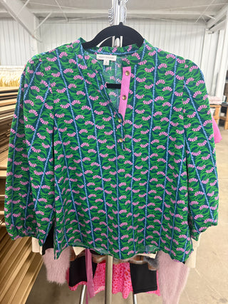 Green Floral Shirt