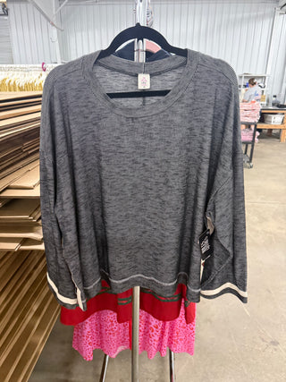 Black and White Strip Long Sleeve