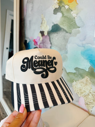 Could Be Meaner Stripe Trucker Hat