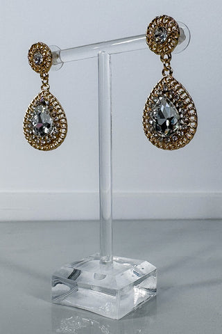 Golden Girl Statement Crystal Earrings