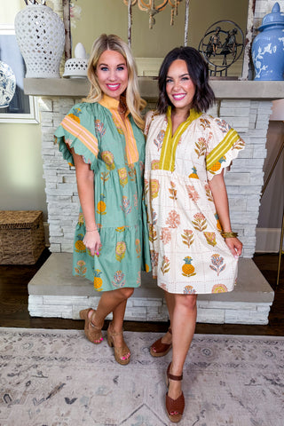 The Wildflower Lane Dress in Ivory