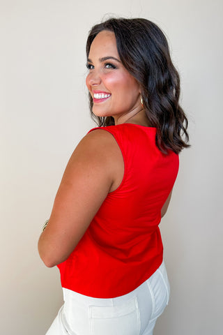 Crimson Breeze Swing Top