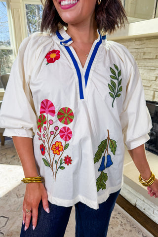 The Bluebell Garden Top