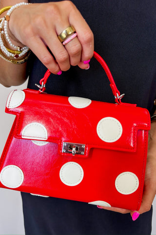 Darling Dot Mini Red Handbag